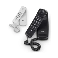 TELEFONO SPC SOBREMESA/MURAL ORIGINAL LITE 2 LED CON RELLAMADA 10 MEMORIAS COLOR NEGRO