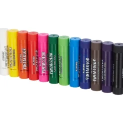 Tempera en barra Alpino caja de 12 Colores Surtidos