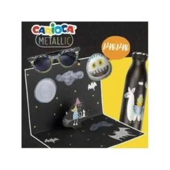 TEMPERA ESCOLAR CARIOCA METALLIC BOTE 25 ML CAJA DE 6 COLORES SURTIDOS