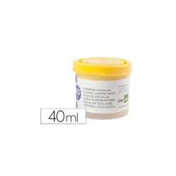 Tempera Escolar Liderpapel Color Amarillo 40 ml