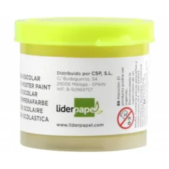 Tempera Escolar Liderpapel Color Amarillo Limón 40 ml