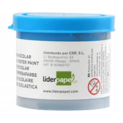 Tempera Escolar Liderpapel Color Azul 40 ml