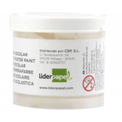Tempera Escolar Liderpapel Color Blanca 40 ml