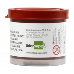 Tempera Escolar Liderpapel Color Marron 40 ml