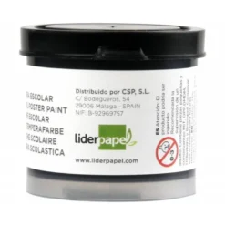 Tempera Escolar Liderpapel Color Negro 40 ml