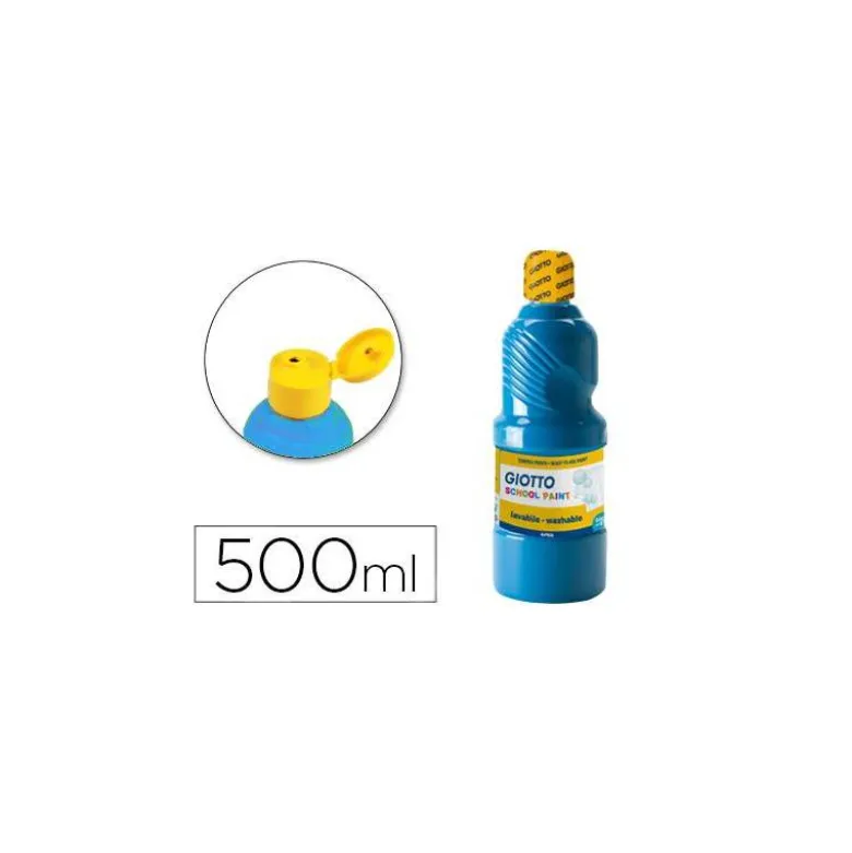 Tempera Giotto azul cian 500 cc