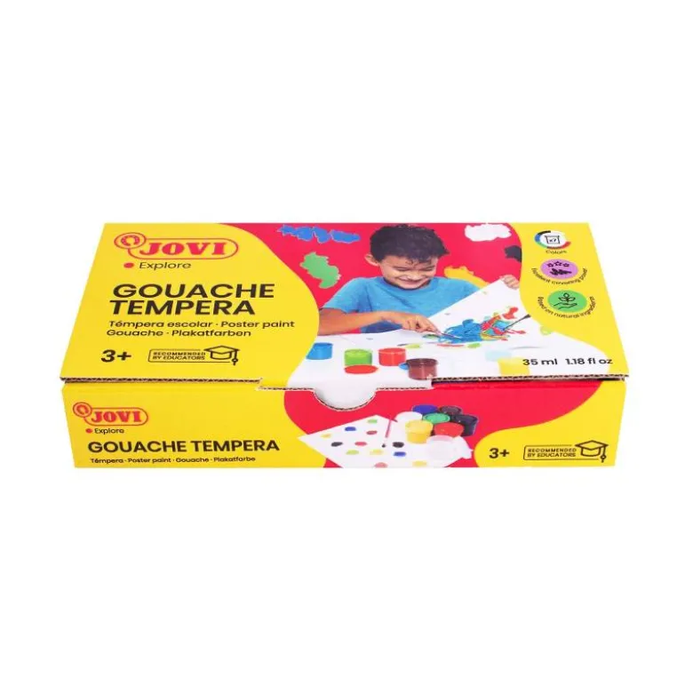 Tempera Jovi surtido 7 colores 40 cc
