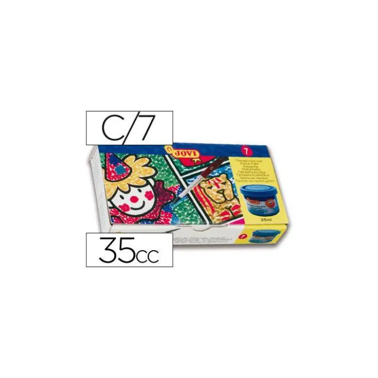 Tempera Jovi surtido 7 colores 40 cc