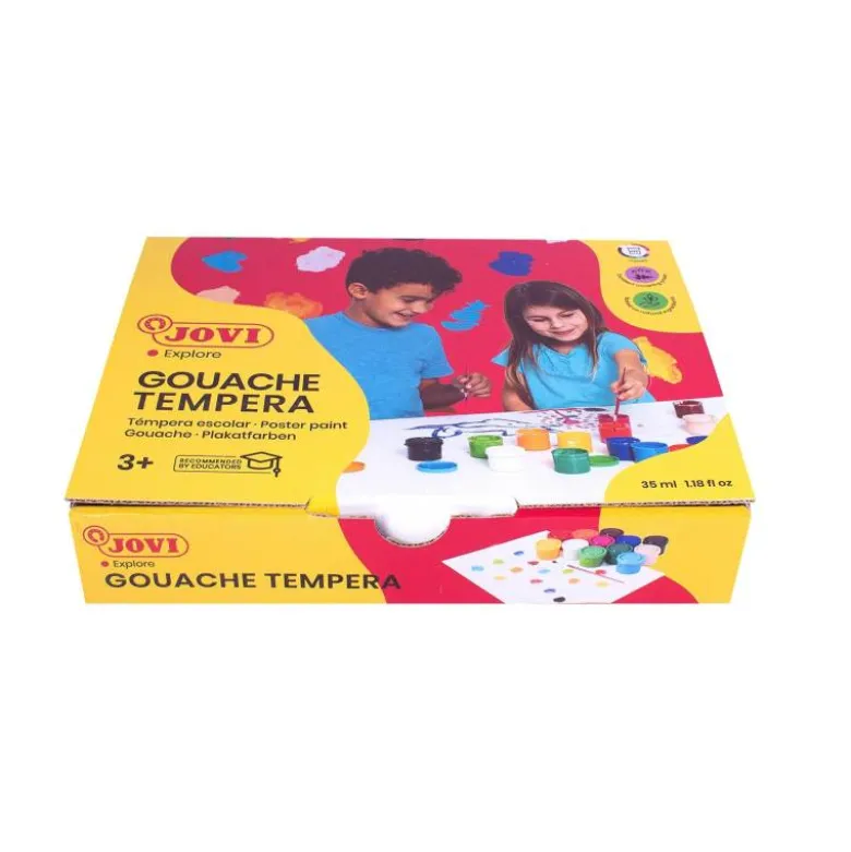 Tempera Jovi surtido 12 colores 35 cc