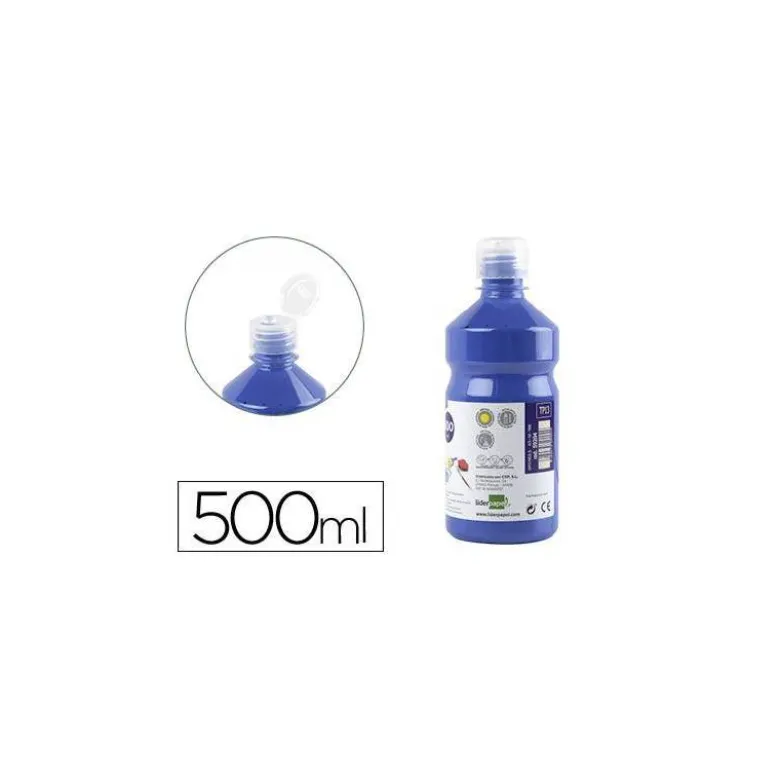 Tempera Liderpapel color azul marino 500 cc