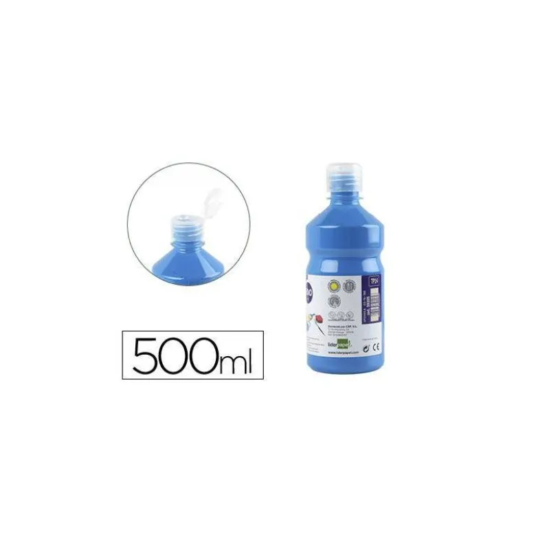 Tempera Liderpapel color azul 500 cc