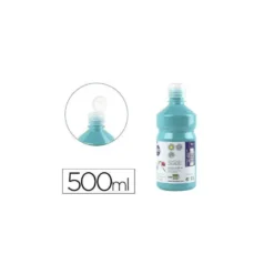 Tempera Liderpapel color azul turquesa 500 cc