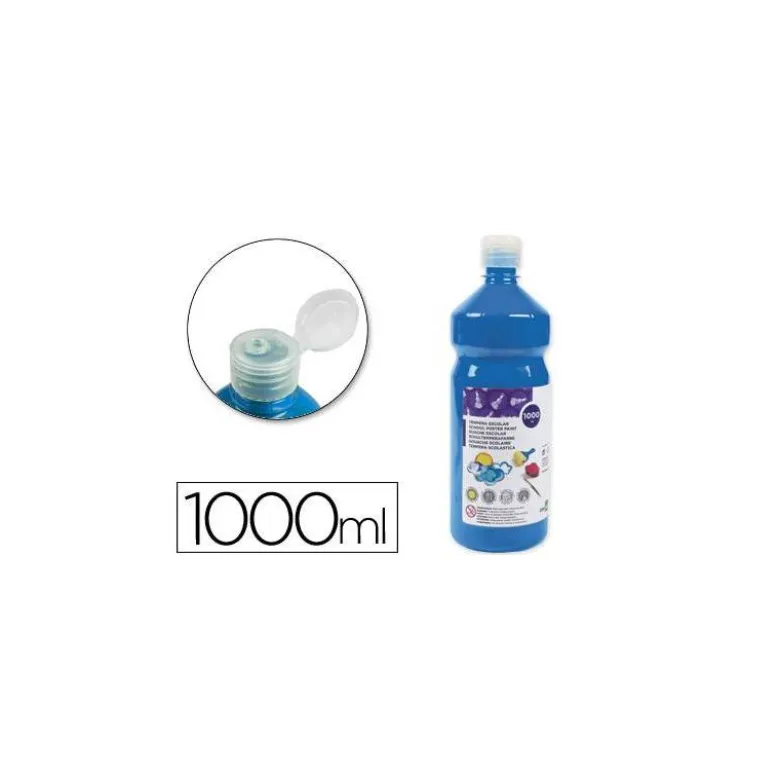 Tempera Liderpapel color azul 1000 cc