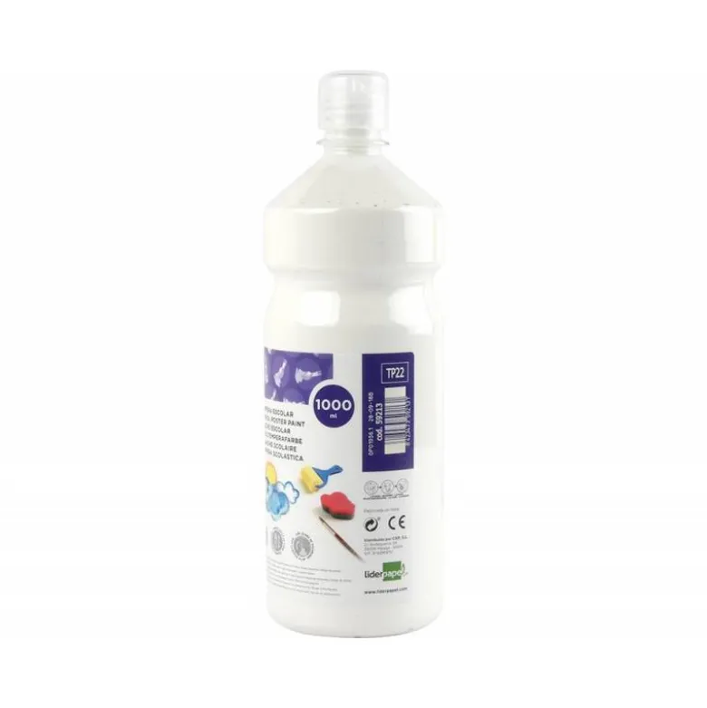 Tempera Liderpapel color blanco 1000 cc