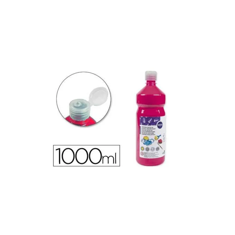 Tempera Liderpapel color fucsia 1000 cc