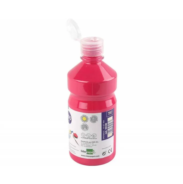 Tempera Liderpapel color fucsia 500 cc
