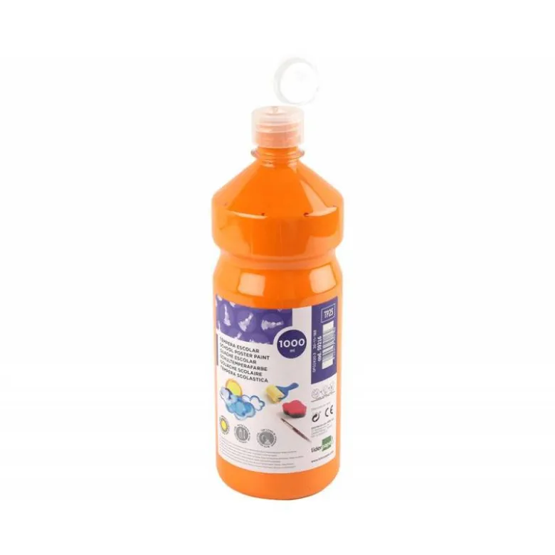 Tempera Liderpapel color naranja 1000 cc