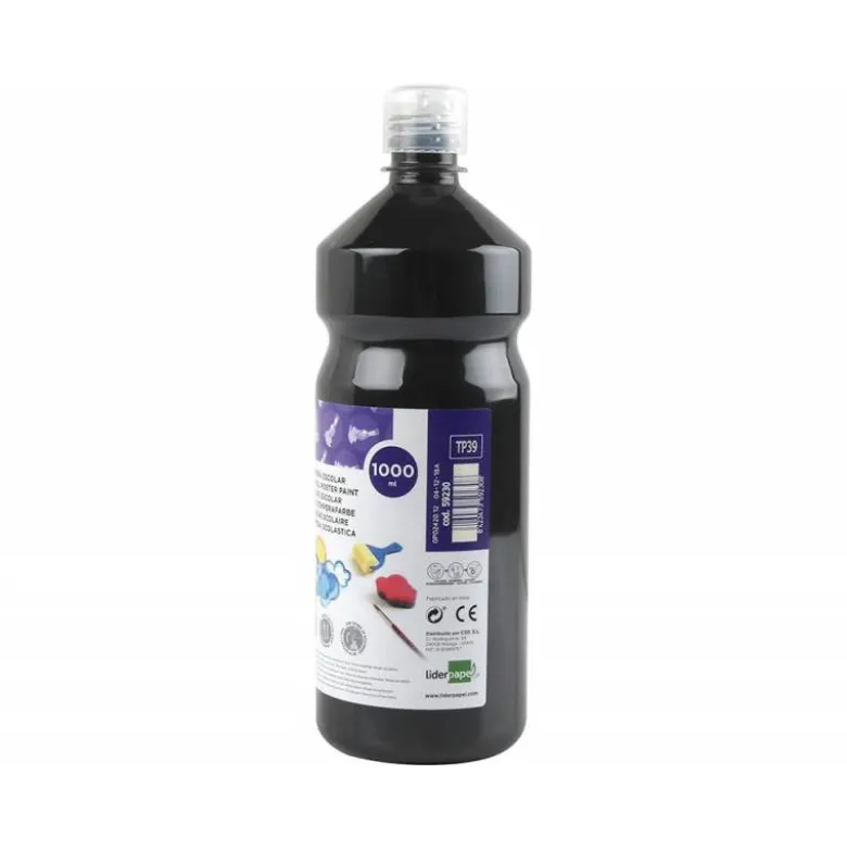 Tempera Liderpapel color negro 1000 cc