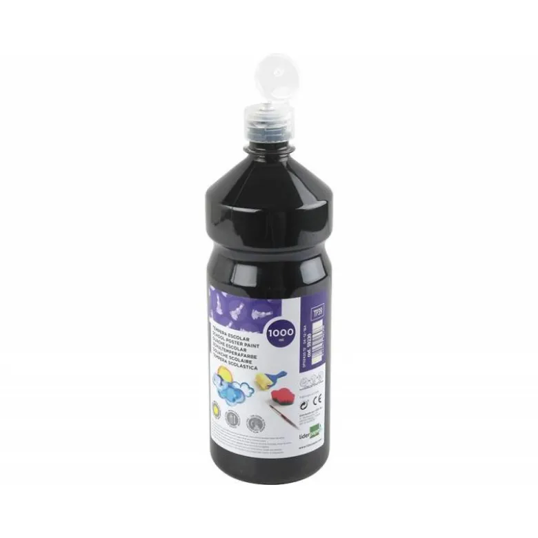 Tempera Liderpapel color negro 1000 cc