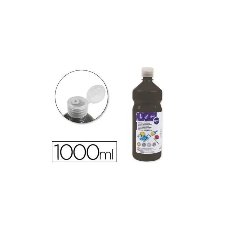 Tempera Liderpapel color negro 1000 cc