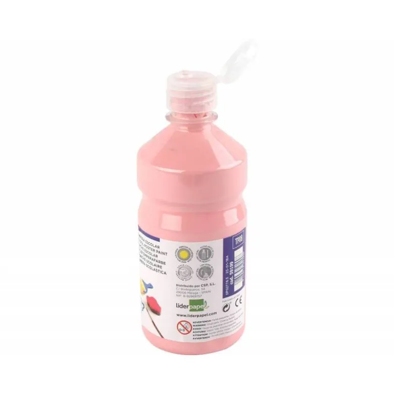 Tempera Liderpapel color rosa 500 cc