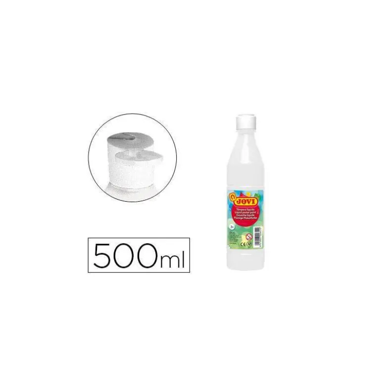 Tempera liquida Jovi color blanco 500 cc