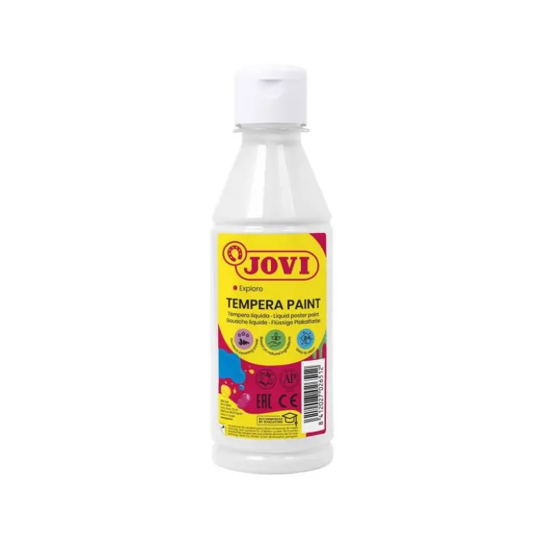 Tempera liquida Jovi color blanco 250 cc