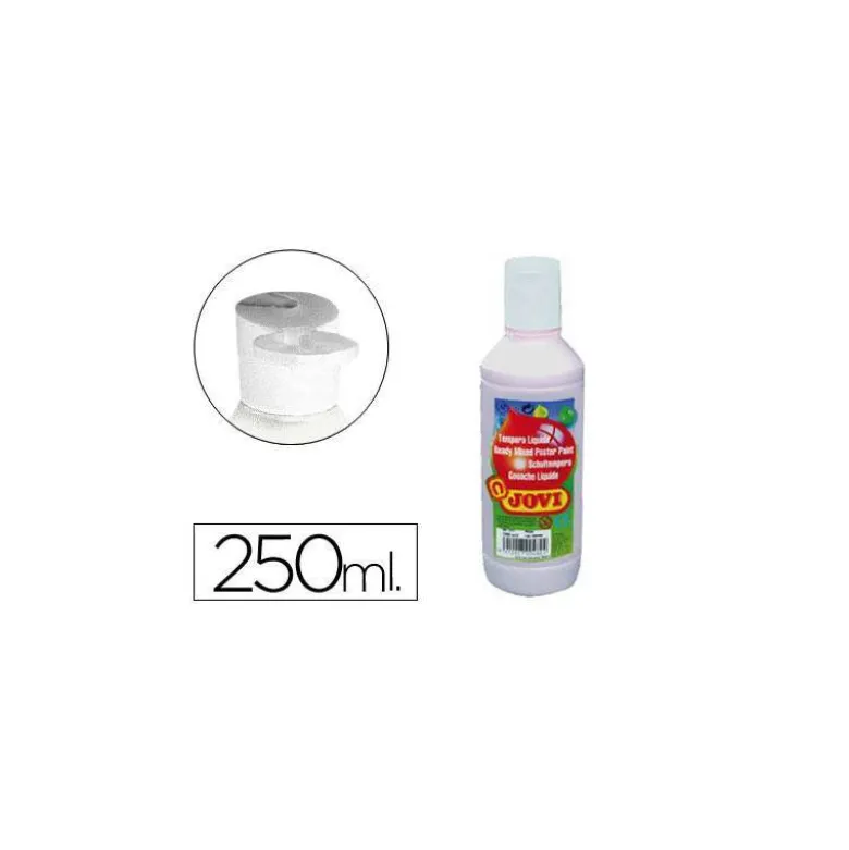 Tempera liquida Jovi color blanco 250 cc