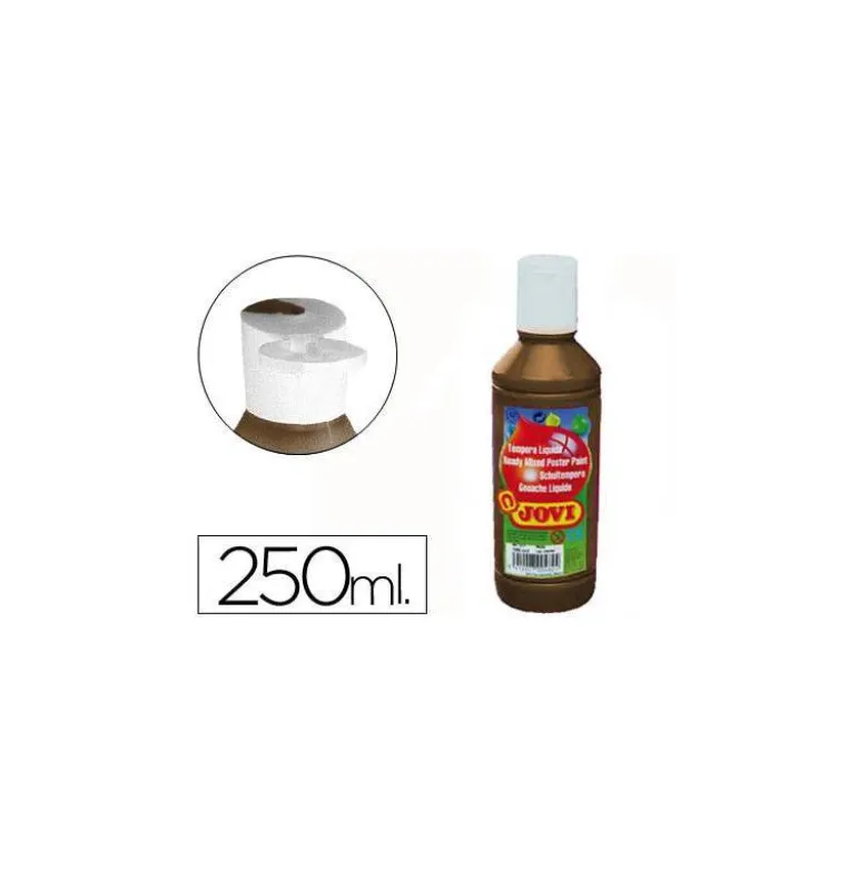 Tempera liquida Jovi color marron 250 cc