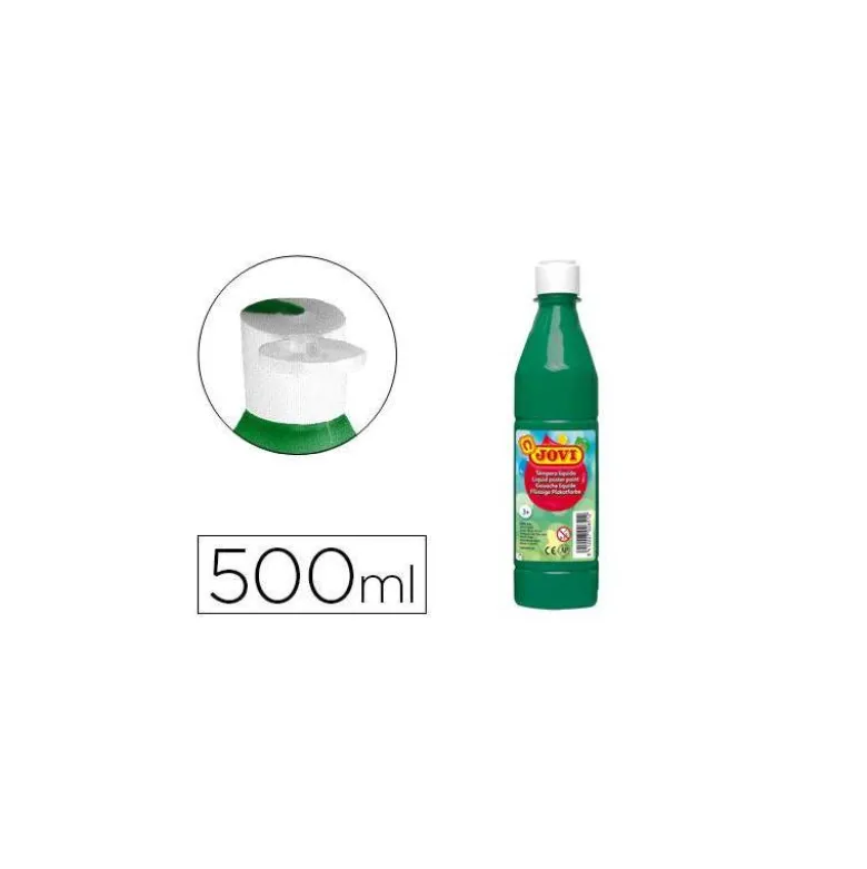 Tempera liquida Jovi color verde oscuro 500 cc