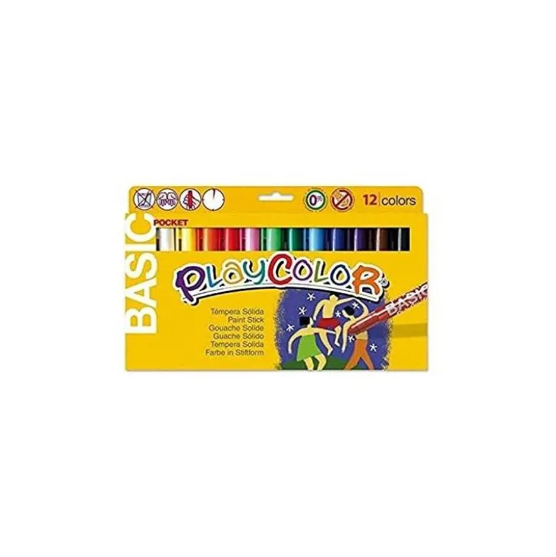 Tempera solida en barra Instant Pocket colores surtidos
