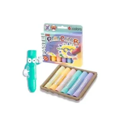 TEMPERA SOLIDA EN BARRA PLAYCOLOR PASTEL ONE CAJA DE 6 UNIDADES COLORES SURTIDOS