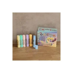 TEMPERA SOLIDA EN BARRA PLAYCOLOR PASTEL ONE CAJA DE 6 UNIDADES COLORES SURTIDOS