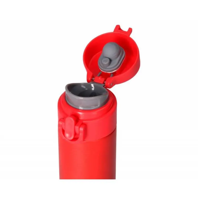 TERMO LIDERPAPEL ACERO INOXIDABLE CON DOBLE COBERTURA Y SISTEMA DE APERTURA FACIL CON BOTON 330