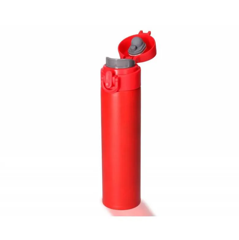TERMO LIDERPAPEL ACERO INOXIDABLE CON DOBLE COBERTURA Y SISTEMA DE APERTURA FACIL CON BOTON 330