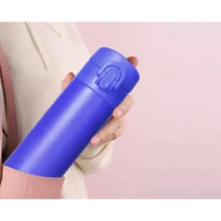 TERMO LIDERPAPEL ACERO INOXIDABLE CON DOBLE COBERTURA Y SISTEMA DE APERTURA FACIL CON BOTON 330