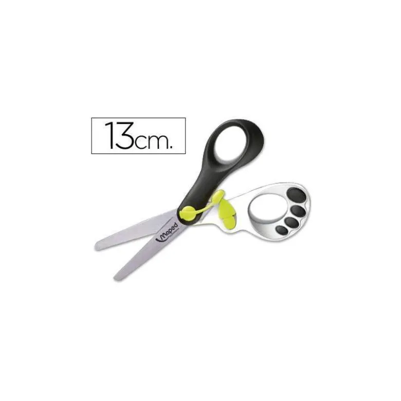 Tijera escolar maped magic up koopy 13cm con resorte para facilitar la accion del corte