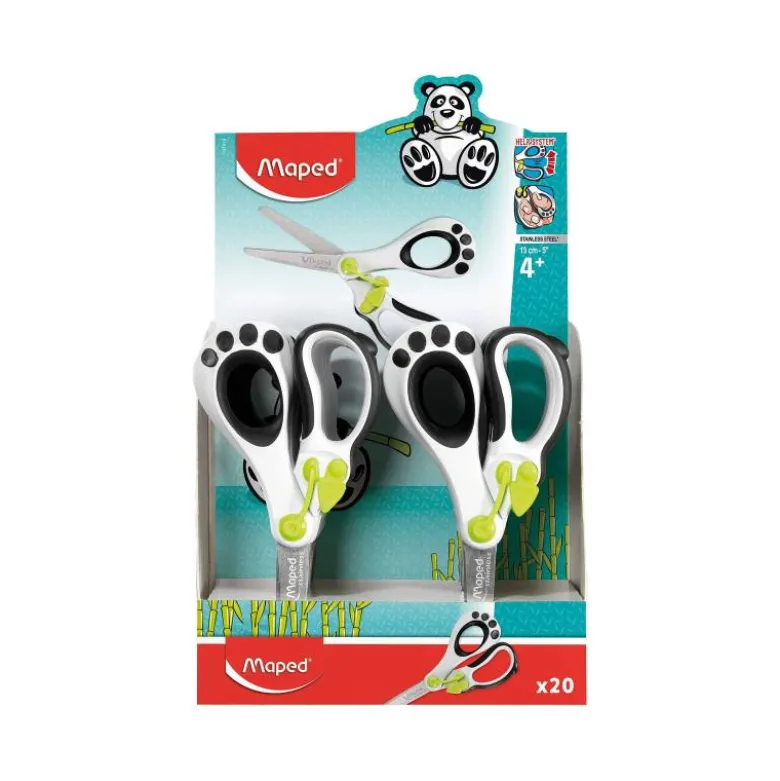Tijera escolar maped magic up koopy 13cm con resorte para facilitar la accion del corte