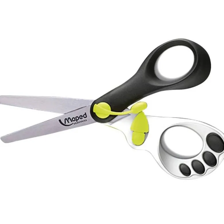 Tijera escolar maped magic up koopy 13cm con resorte para facilitar la accion del corte