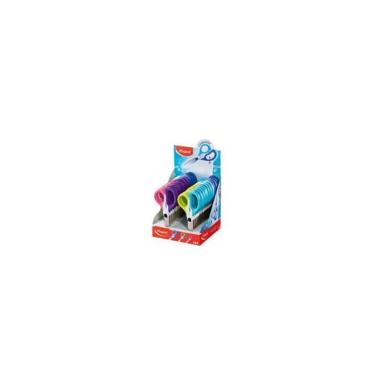 TIJERA ESCOLAR MAPED SENSOFT ASIMETRICA 13 CM COLORES SURTIDOS NO SE PUEDEN ELEGIR
