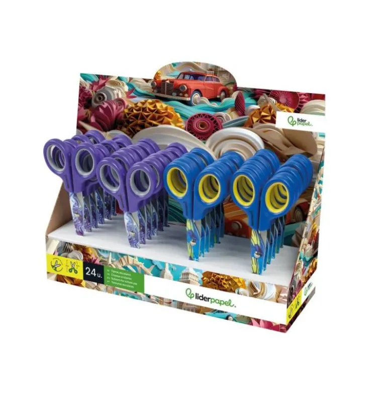 Tijera escolar marca Liderpapel 16 cm