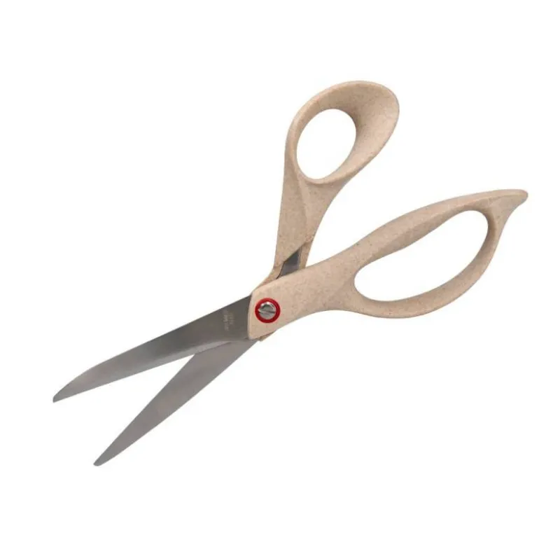 TIJERA OFICINA LIDERPAPEL ACERO INOXIDABLE MANGO ECO MATERIAL 8" 21,5 CM EN BLISTER