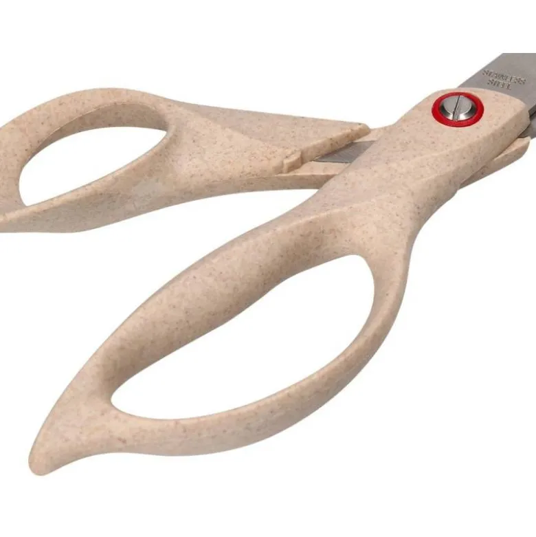 TIJERA OFICINA LIDERPAPEL ACERO INOXIDABLE MANGO ECO MATERIAL 8" 21,5 CM EN BLISTER
