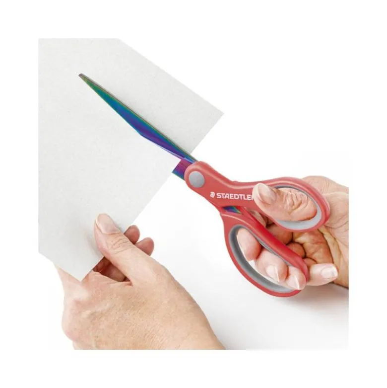 TIJERAS STAEDTLER NORIX 965 ACERO INOXIDABLE MANGO ERGONOMICO LONGITUD 21 CM