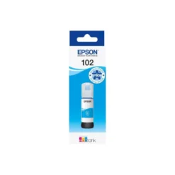 TINTA EPSON ECOTANK 102 ET-2700 / 2750 / 3700 / 3750 / 4750 BOTE DE 70 ML CIAN 6.000 PAG