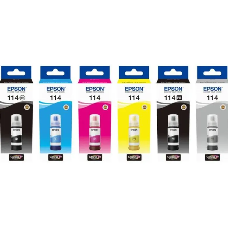 TINTA EPSON T114 COLOR GRIS C13T07B540