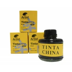 Tinta china artist negra frasco de 60 ml