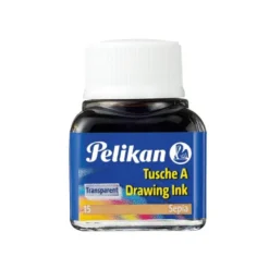 Tinta china pelikan sepia bote de 10 ml.