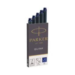 Tinta estilografica parker azul permanente caja de 5 cartuchos