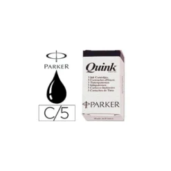 Tinta estilografica Parker negra